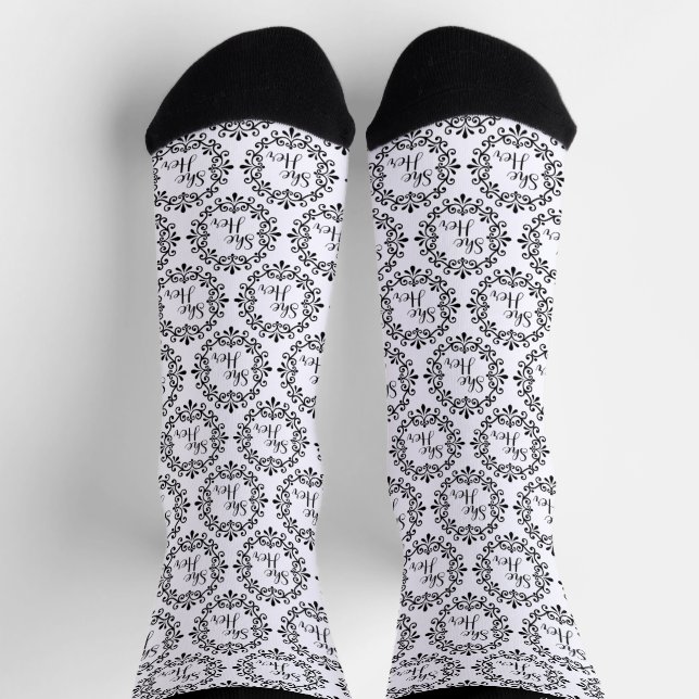 Chaussette Elle Son Cadre Fancy (Haut)