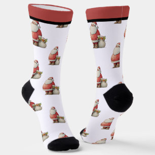 Chaussette Emerald Smiple Cute Père Noël