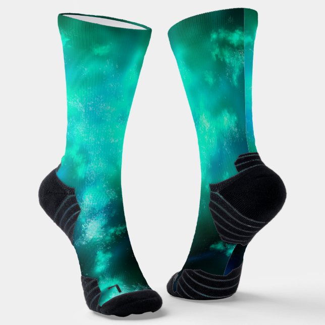 Chaussette Émeraude du ciel nocturne (Angulaire)