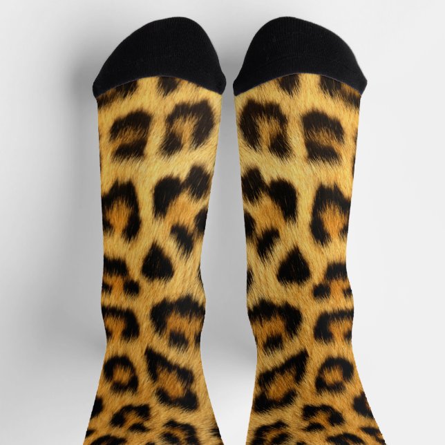 Chaussette Empreinte de léopard (Haut)
