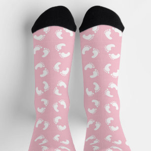 Chaussette Empreintes de Bébé, Pieds de Bébés, Traces de Pas,
