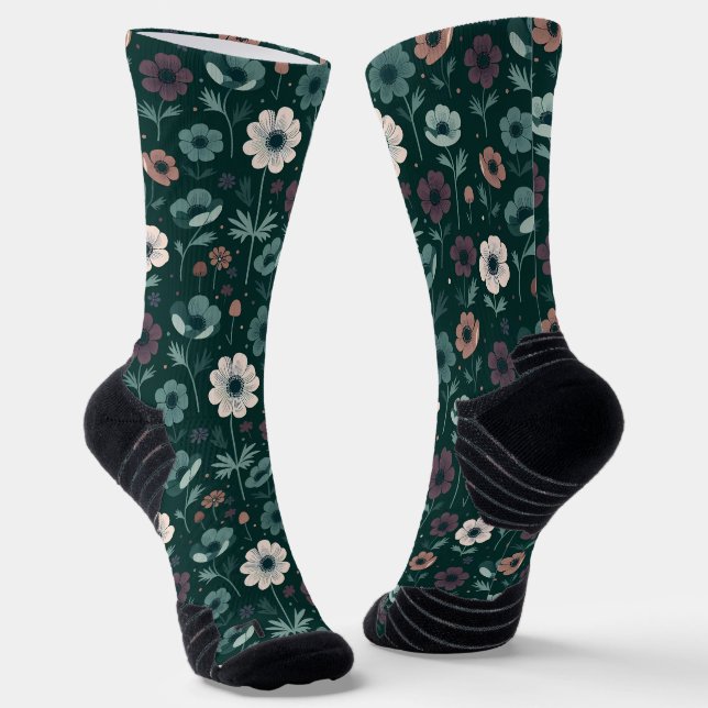 Chaussette Enchanter le Motif Anémonique (Angulaire)