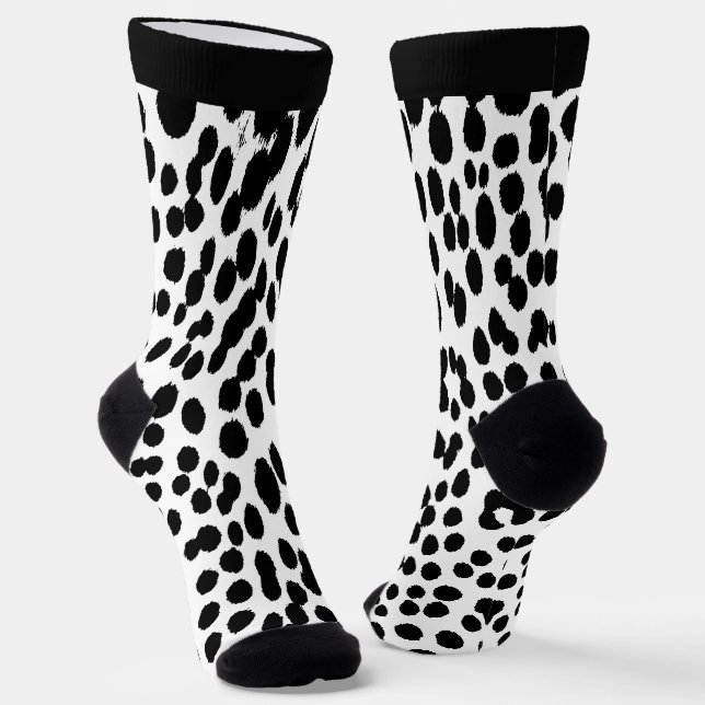 Chaussette Énergie de Léopard Sauvage – Mode audacieuse à mot (Angulaire)