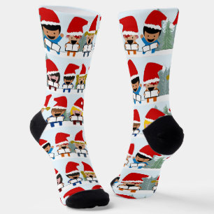 Chaussette Enfants Caroleurs Noël
