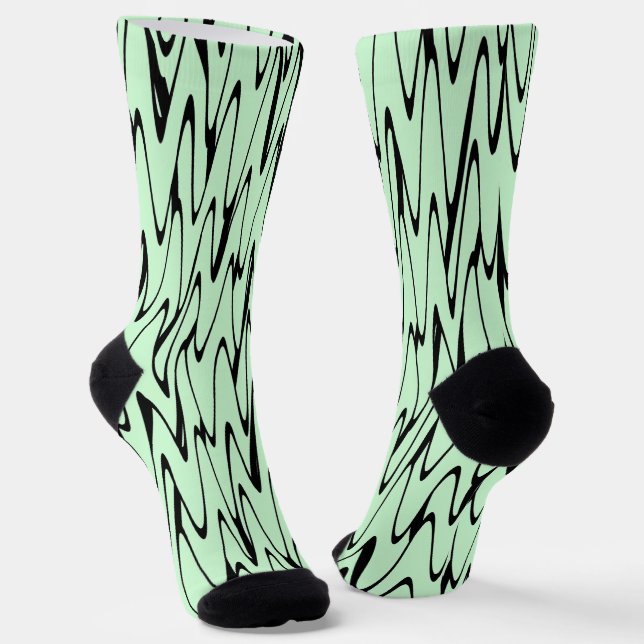 Chaussette Engager la dynamique verte de la menthe (Angulaire)