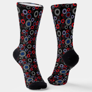 Chaussette Engrenages colorés