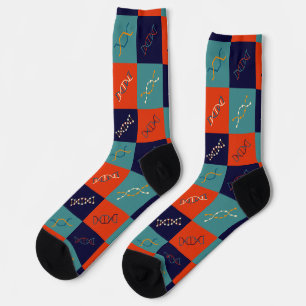 Chaussette Ensemble de motifs de biologie de la tige génétiqu