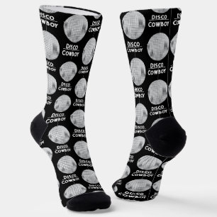 Chaussette Enterrement de vie de garçon Cowboy Disco Balle Am