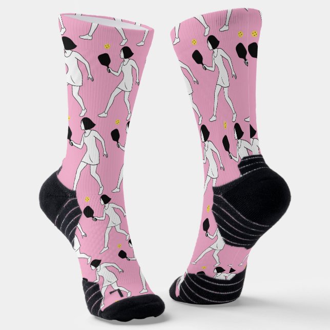 Chaussette Équipe athlétique de pickleball haute performance (Angulaire)