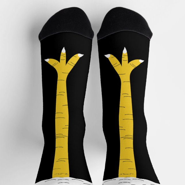 Chaussette Équipe drôle de cuisses de poulet (Haut)