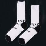 Chaussette Équipe du marié nom du garçon d'honneur date enter<br><div class="desc">conception</div>