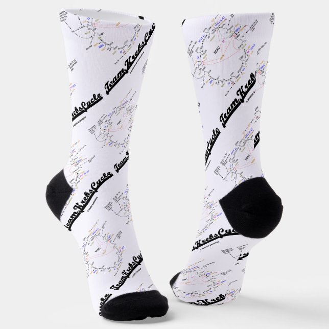 Chaussette Équipe Krebs Cycle Citric Acid Cycle TCAC (Angulaire)