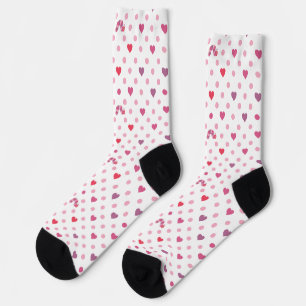 Chaussette Eric Carle Valentine Heart Polka Dot Motif