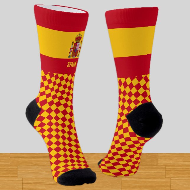 Chaussette Espagne Chaussettes, drapeau espagnol mode / sport (Créateur téléchargé)
