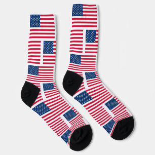 Chaussette États-Unis Drapeau Chaussettes Patriotique
