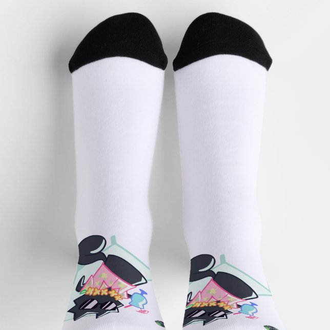 Chaussette Été Cool Cat - Le Café des Chats d'Alaska (Haut)