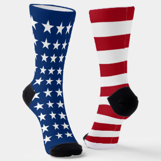 Chaussette Étoiles et rayures non assorties USA Flag Socks