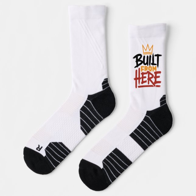 Chaussette Expression de fierté et d'authenticité construite  (Gauche)