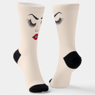 Chaussette face des femmes