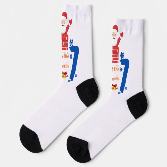 Chaussette Faites Le Calcul 67 Meme Noël (Gauche)