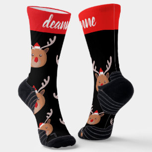 Chaussette Famille de Noël simple et élégante