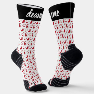 Chaussette Famille de Noël simple et élégante