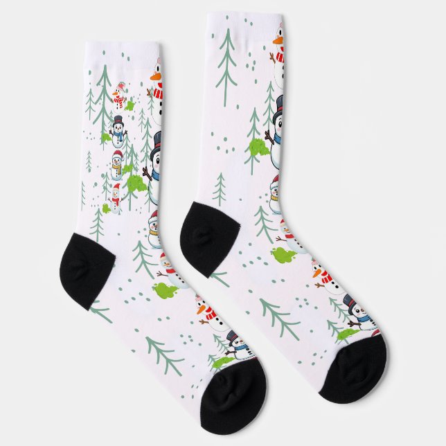 Chaussette Farting Snowmen Funny Christmas (Droite)