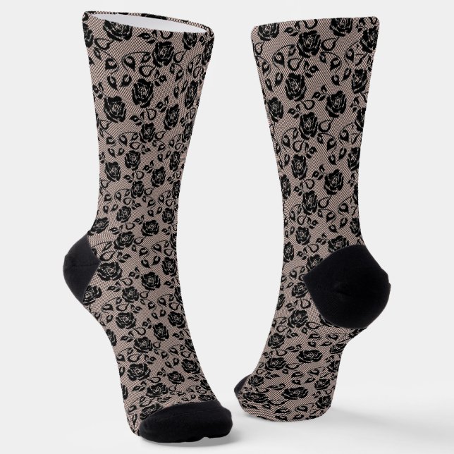 Chaussette Faux Bas Chaussettes en Dentelle (Angulaire)