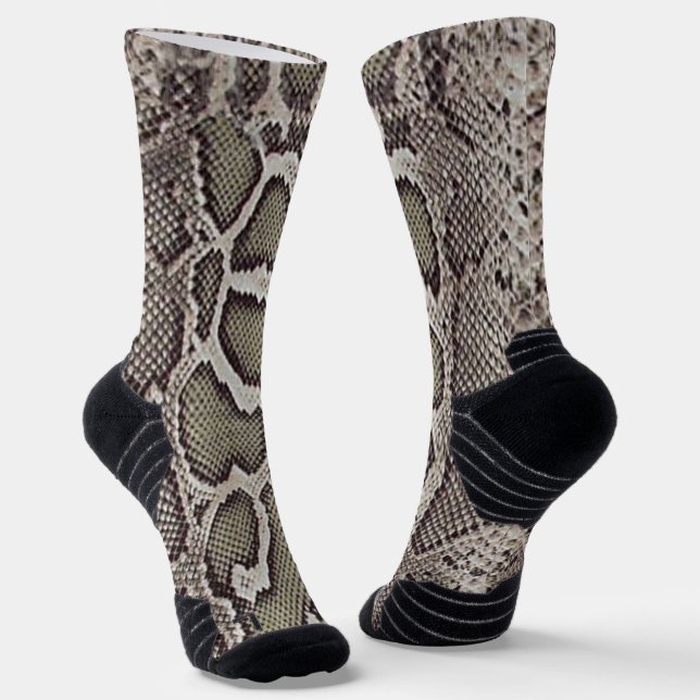 Chaussette Faux Boa Constrictor Snakeskin (Angulaire)