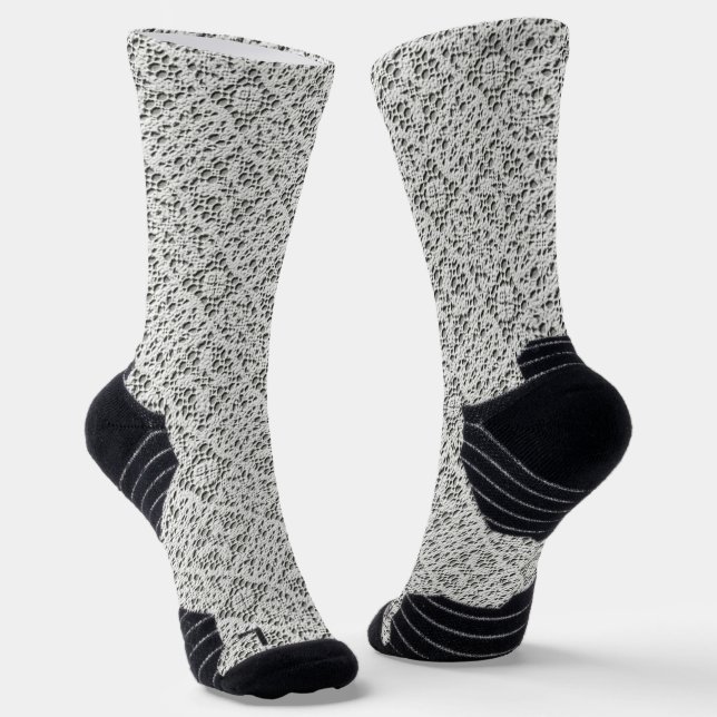 Chaussette Faux Crochet Blanc (Angulaire)