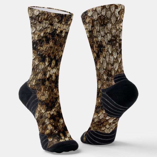 Chaussette Faux Rattlesnake Snakeskin (Angulaire)