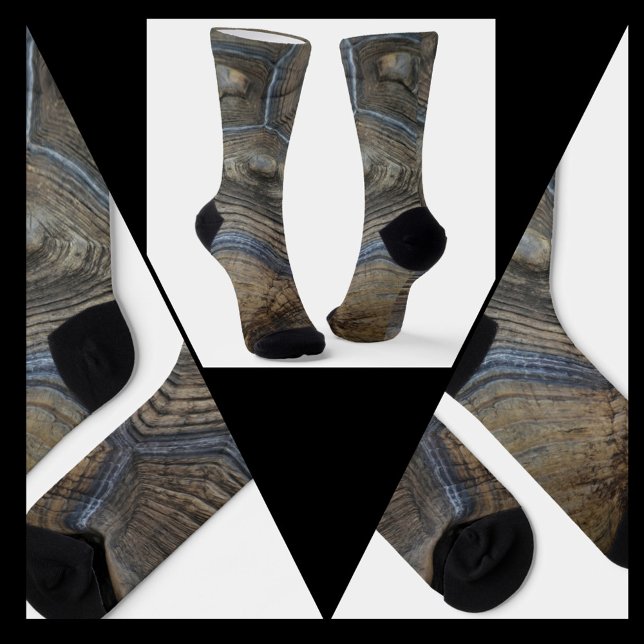 Chaussette Faux TortoiseShell Photographie Gris et Brown (Créateur téléchargé)