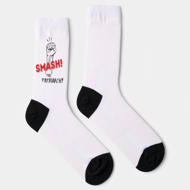 Chaussette féministe, briser le patriarcat - (Droite)