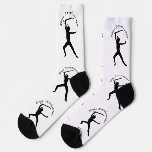 Chaussette Femme ninja épéiste Silhouette Thunder_Cove