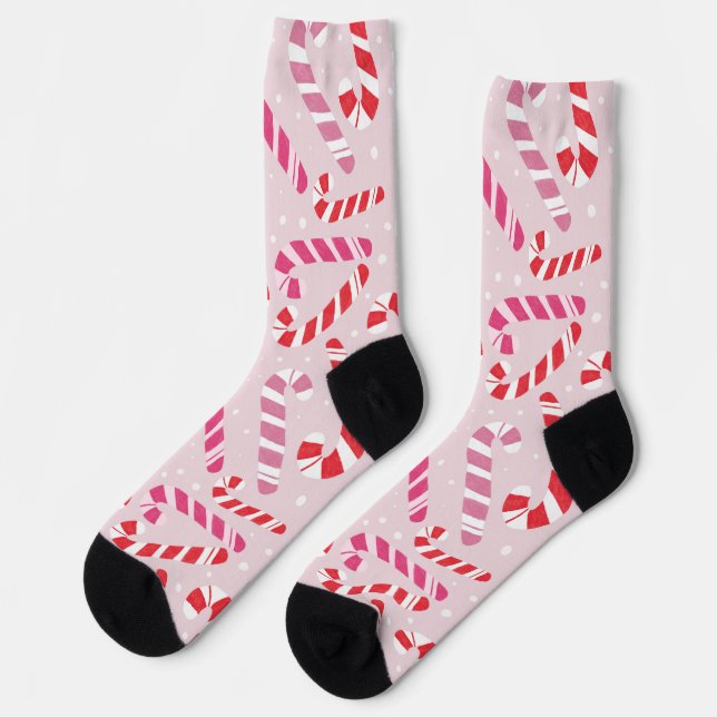 Chaussette Festive Candy Cane Socks (Gauche)
