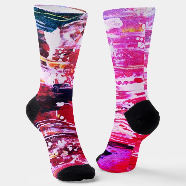 Chaussette Festivité variation rose (Angulaire)
