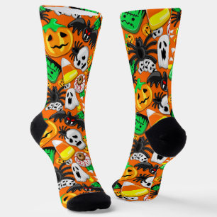 Chaussette Fête des Candies Éffrayantes d'Halloween