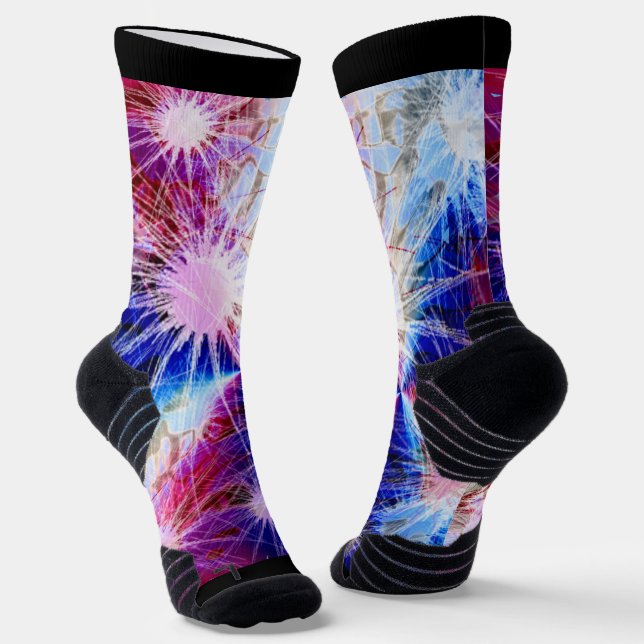 Chaussette Feu d'artifice Blue Maroon (Angulaire)