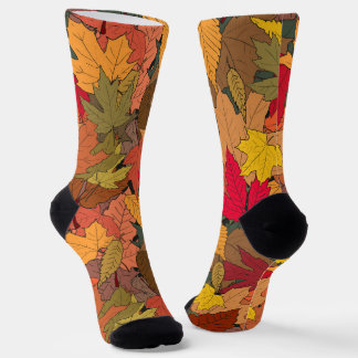 Chaussette Feuilles d'automne colorées