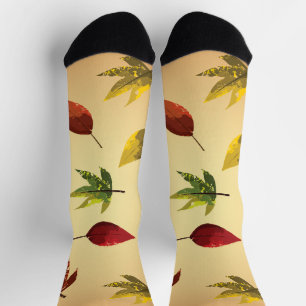 Chaussette Feuilles d'automne picturales