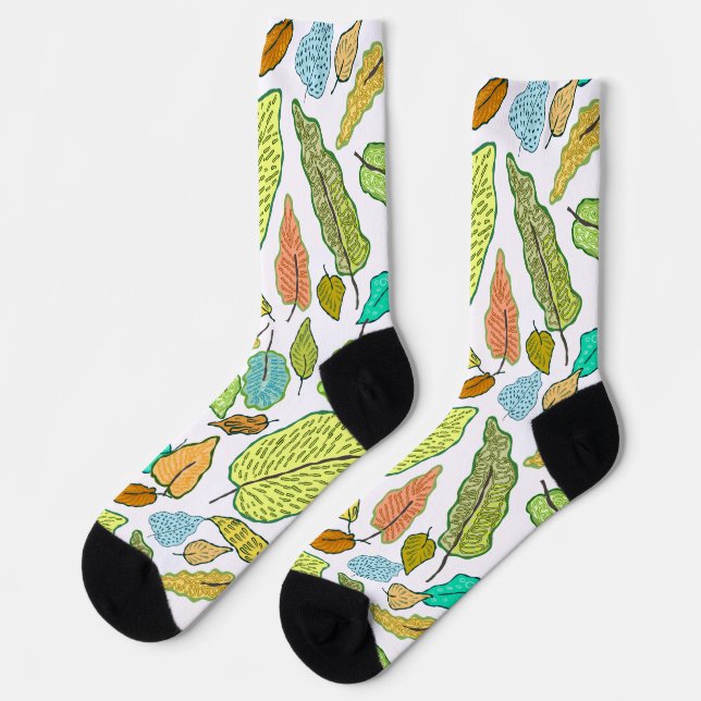 Chaussette Feuilles tombantes (Gauche)