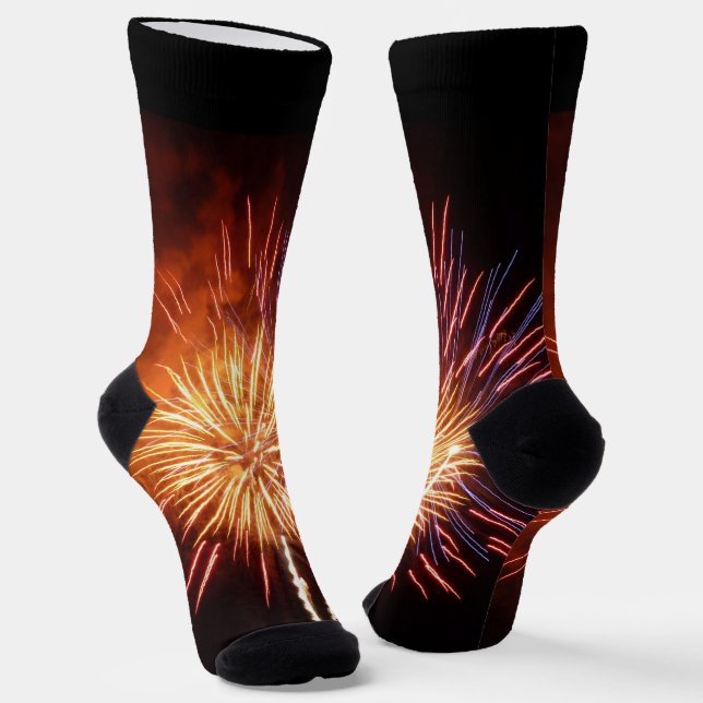 Chaussette Feux d'artifice Rouges, Blancs et Bleus I Patrioti (Angulaire)