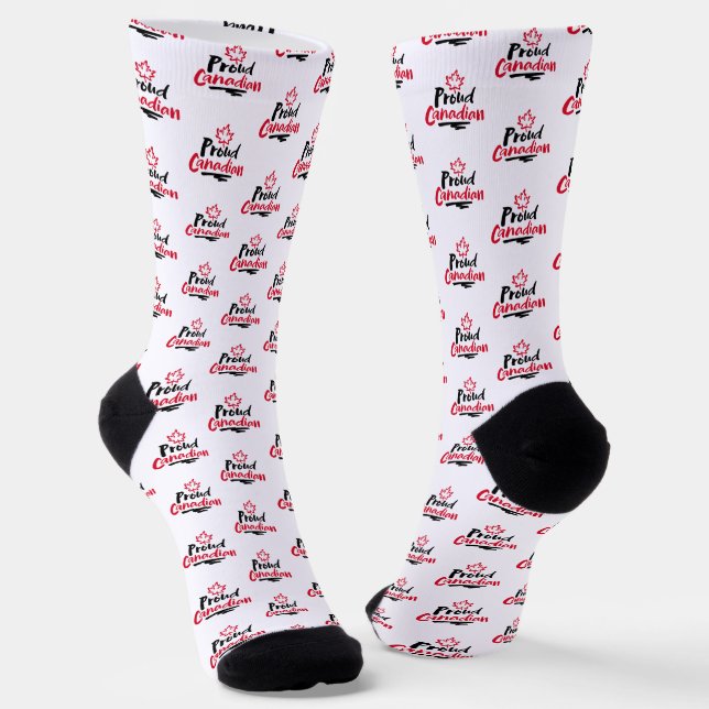 Chaussette Fier Canadien - Le Canada n'est pas à vendre Feuil (Angulaire)