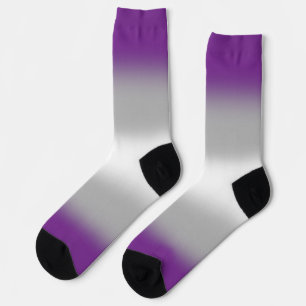 Chaussette Fierté Grise sexuelle à dégradé 