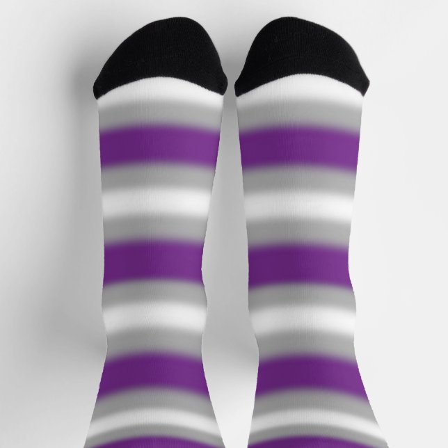 Chaussette Fierté Grise-sexuelle à Gradient  (Haut)
