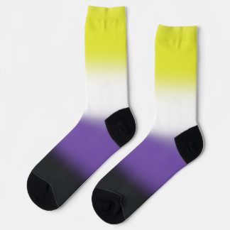 Chaussette Fierté non binaire à dégradé 