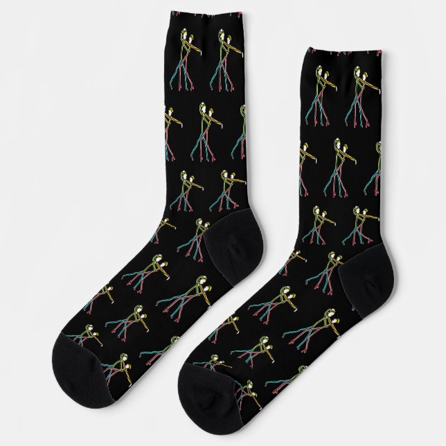 Chaussette Figures de danse salsa (Gauche)