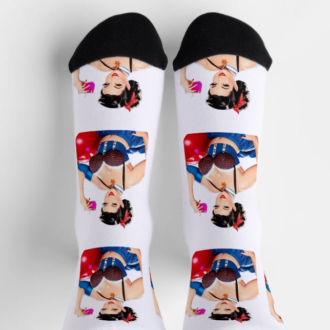 Chaussette Fille de fête de cocktail Thunder_Cove (Haut)
