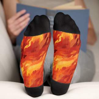 Chaussette Flamme de feu