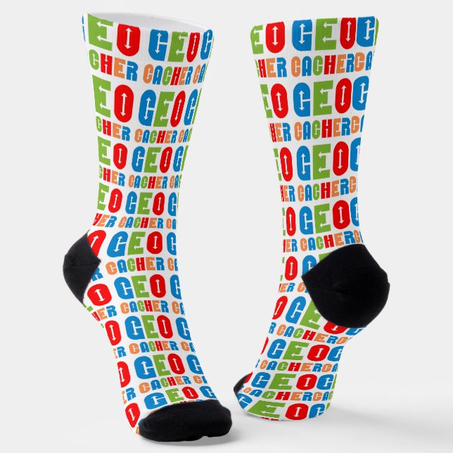 Chaussette Flèches de géocacher colorées (Angulaire)